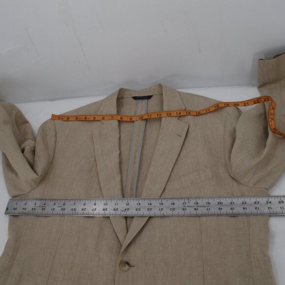 Brooks brothers Baird mcnutt sport coat Mens 46R madison 1818 herringbone linen - Picture 10 of 15